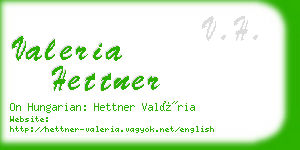valeria hettner business card